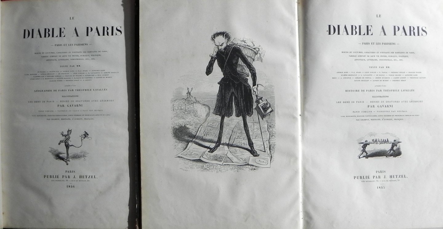 Theophile Lavallee - Le Diable à Paris.Two (2) volumes) Paris et les Parisiens.