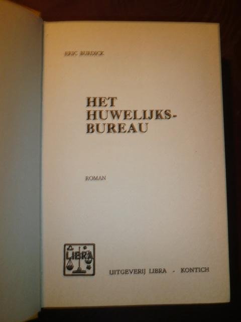 Eric Burdick - Het huwelijksbureau