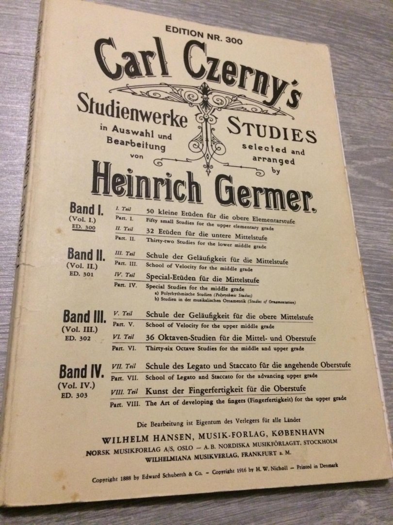 Carl Czerny's - Heinrich Germer