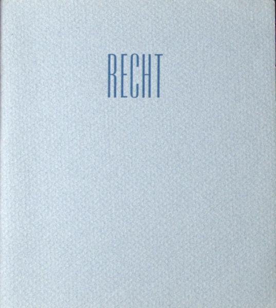 Graaf, W. de. - Recht.