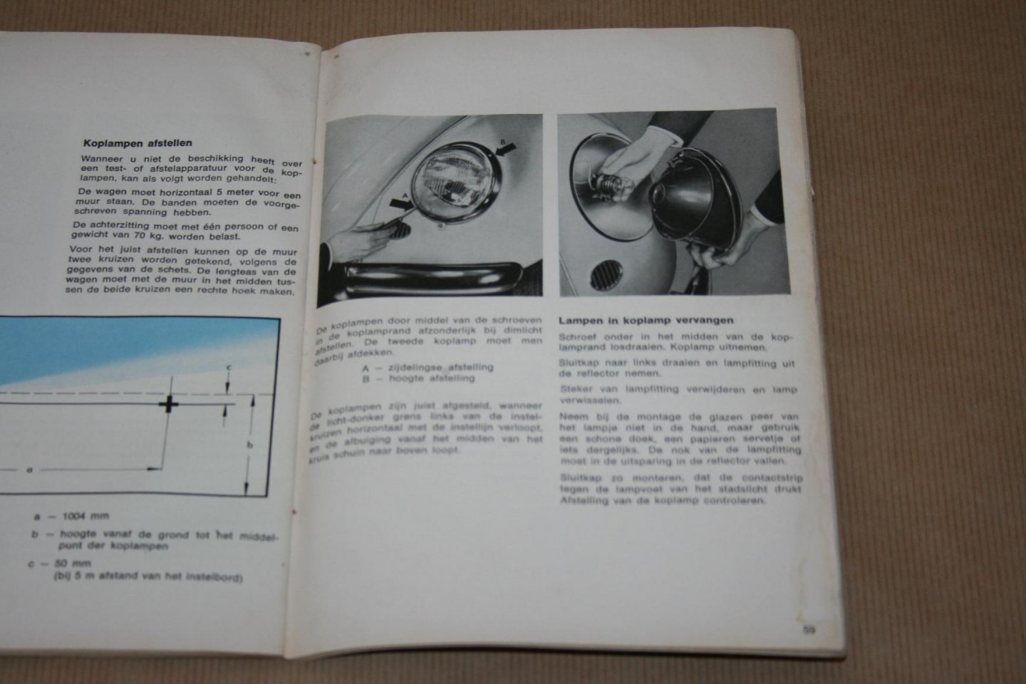  - Handleiding VW Limousine en Cabriolet - 1965