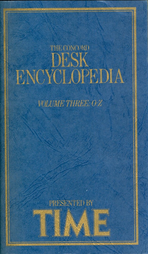  - The Concord Desk Encyclopedia  - 3 delen in cassette