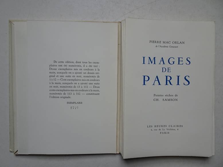 Orlan, P.M.. - Images de Paris.