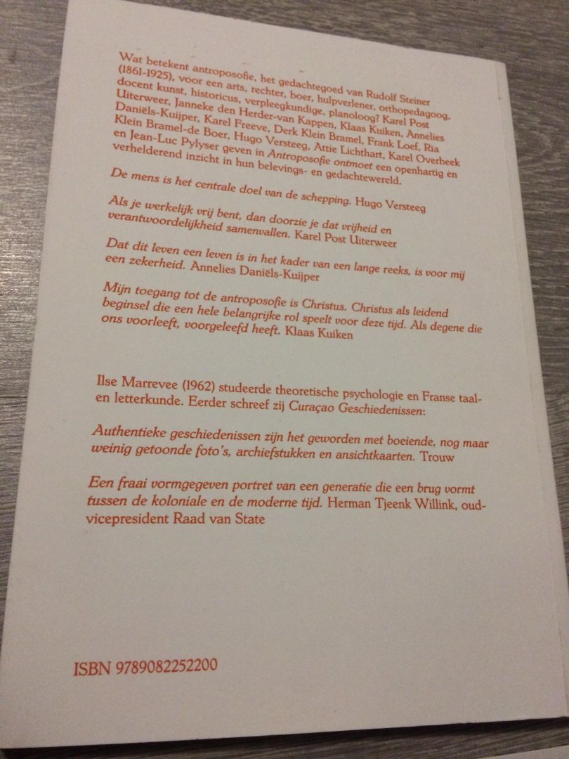 Marrevee, Ilse - Antroposofie ontmoet