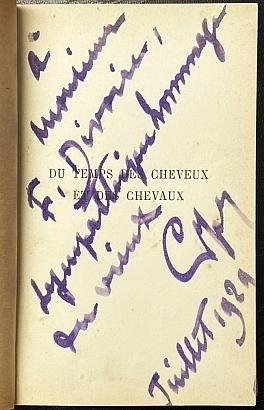 GYP - Du temps des cheveux et des chevaux. Souvenirs du second empire. (Avec envoi de l'auteur).