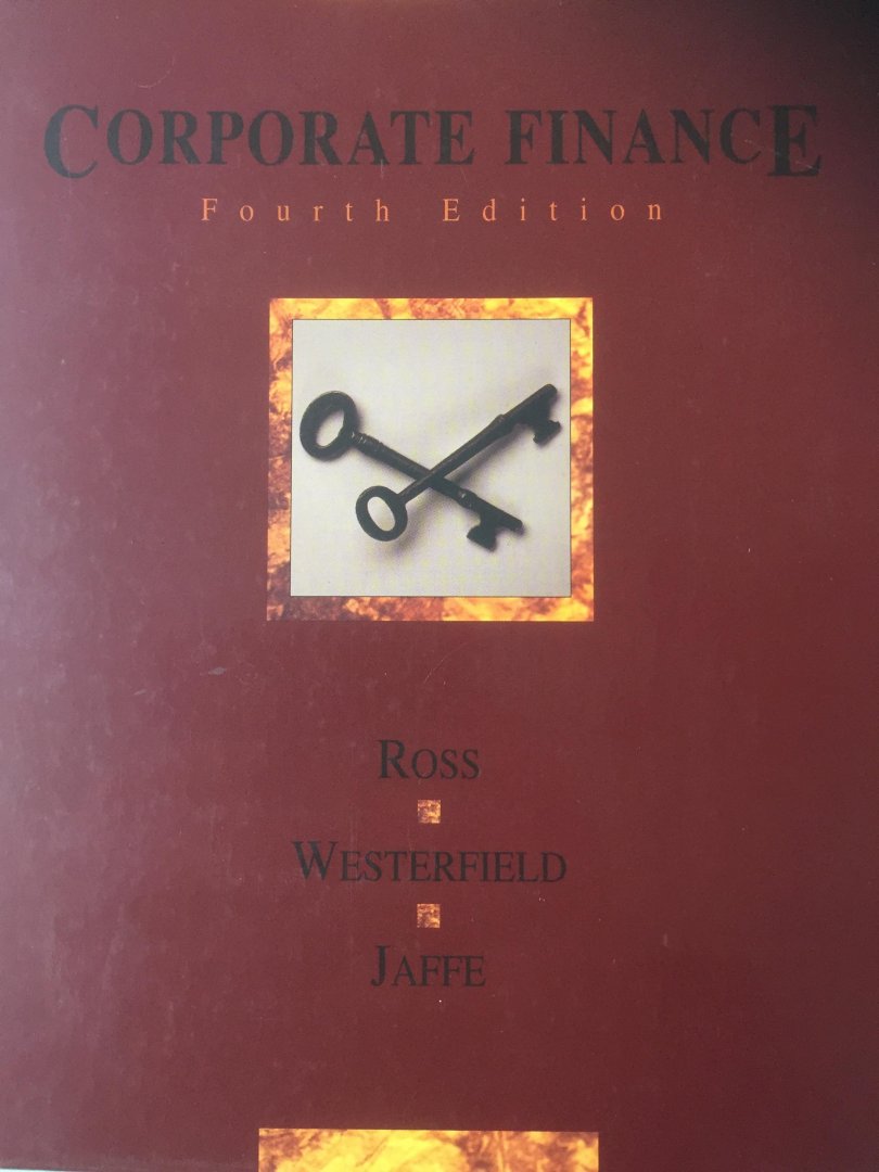 Ross Westerfield Jaffe - Corporate finance