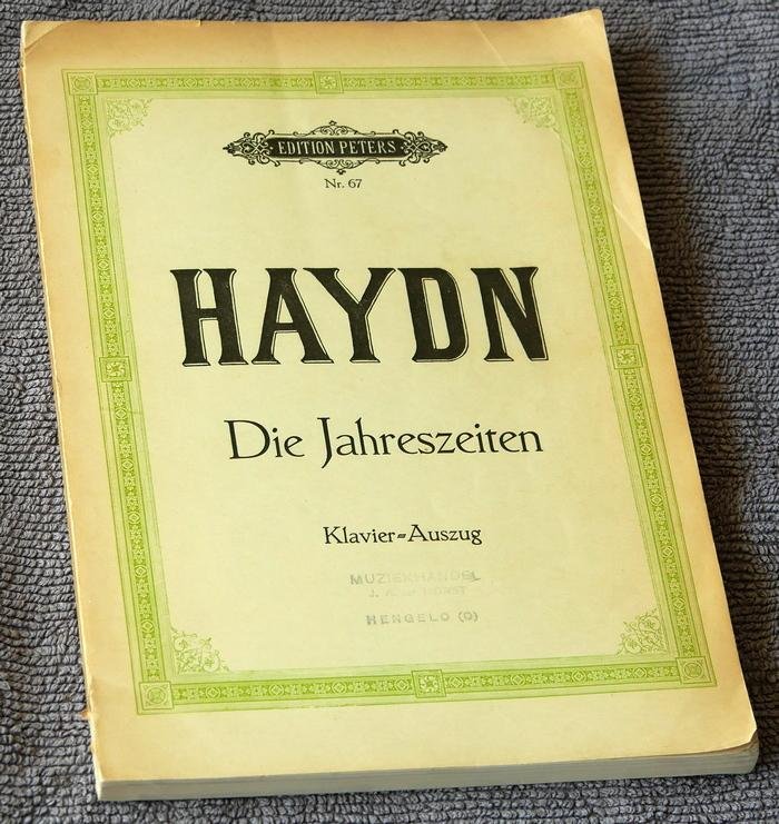 Haydn, Joseph - Die Jahreszeiten. Oratorium. Klavierauszug