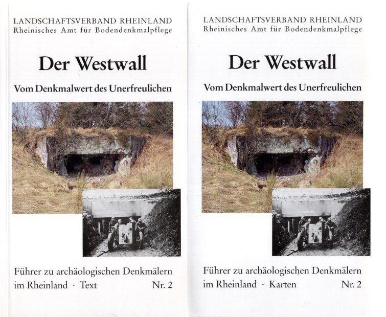 WILLEMS, Willem & Harald KOSCHIK [Hrsg.] - Der Westwall - Vom Denkmalwert des Unerfreulichen. Text + Karten - [Two-volume set].