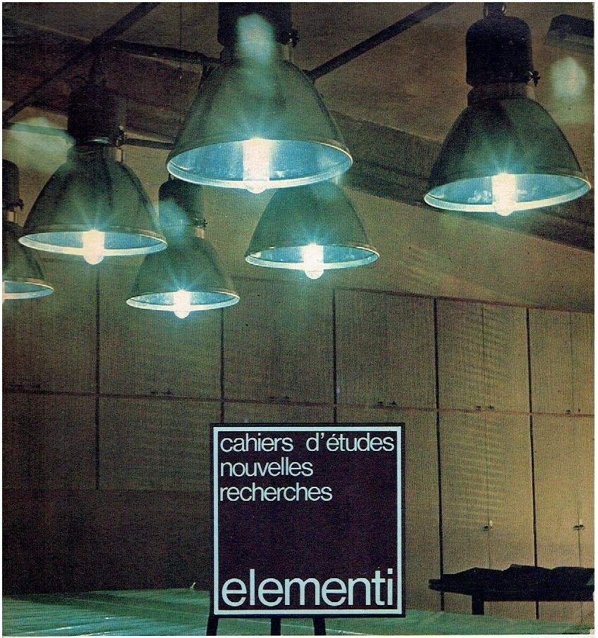 MININI, Fabio / G. BONANATE [Textes] - Elementi. Cahiers d'etudes nouvelles recherches - Année VI-no. 1.