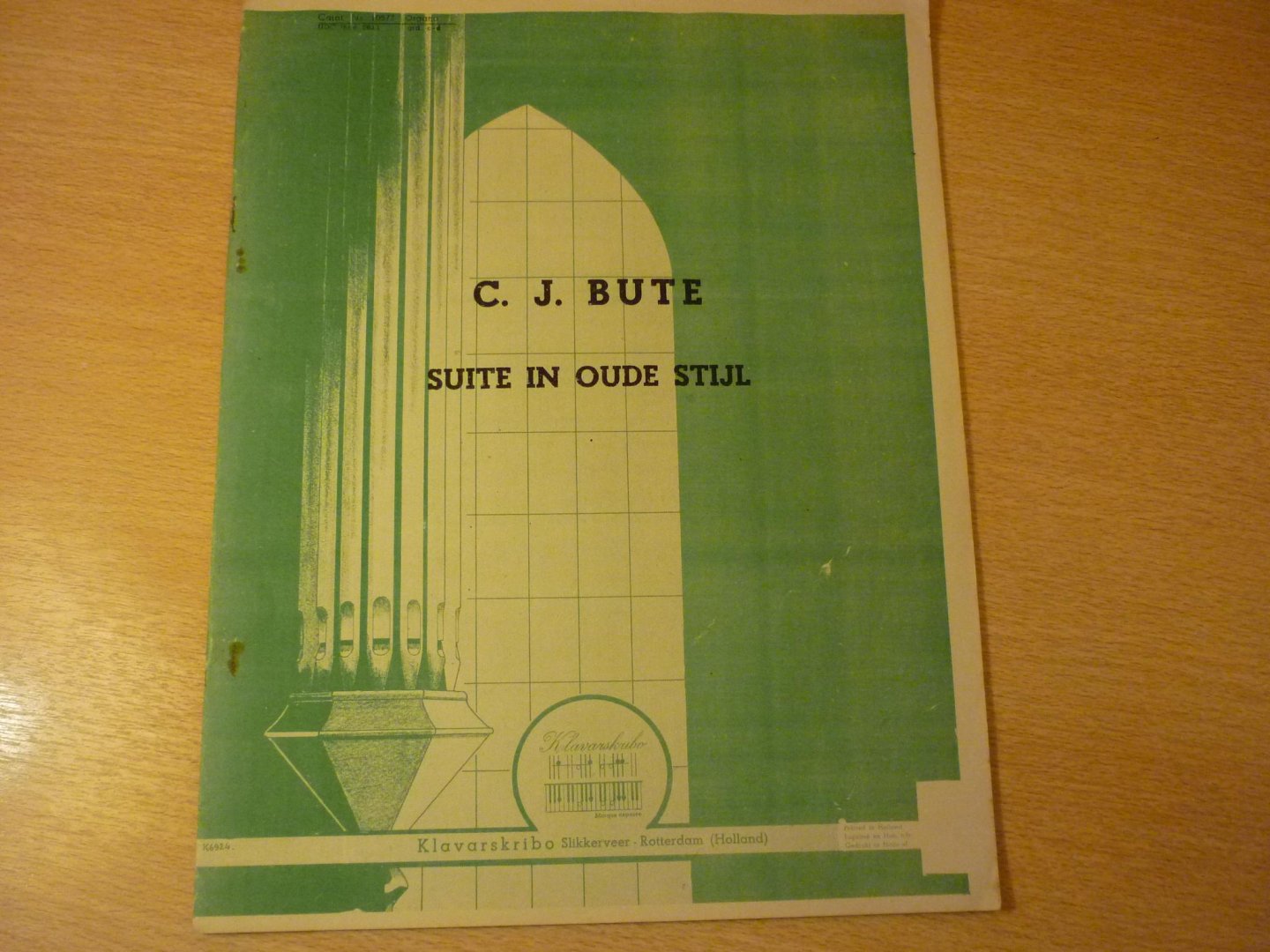 Bute; C.J. - Suite in oude stijl; (KLavarskribo)
