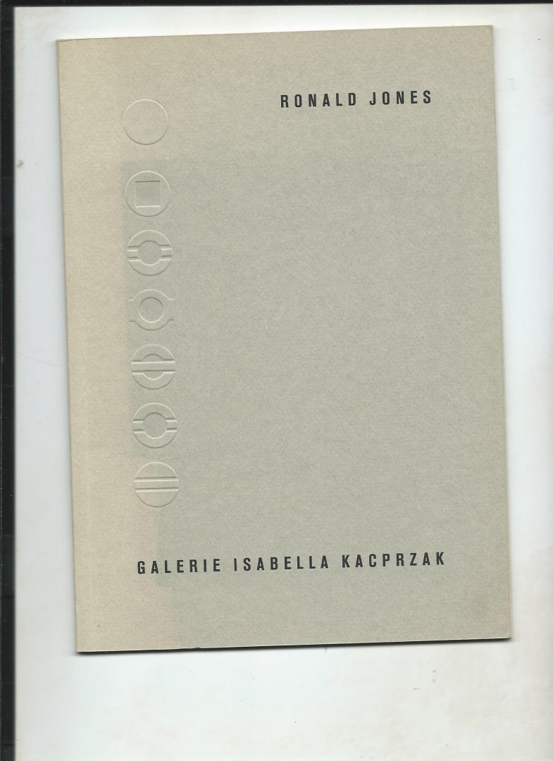 Jones, Ronald, Rihcrad Flood. - Ronald Jones. Untitled 1987. (Peace Conference Tables).