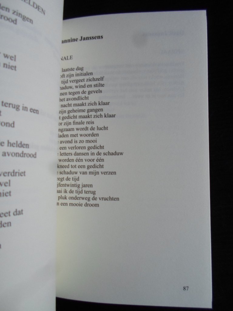 Meekers, Mark & Atze van Wieren, samenstelling - Finale, Thematische verzenbundel