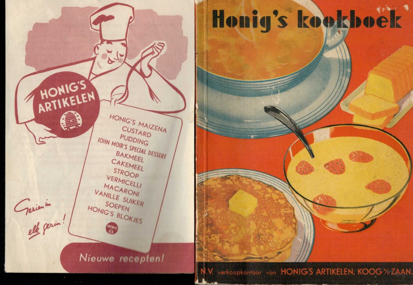 Sonsbeek, G.A. van./Knipscheer, G.D. - Honig's Kookboek BONUS folder met nieuwe recepten