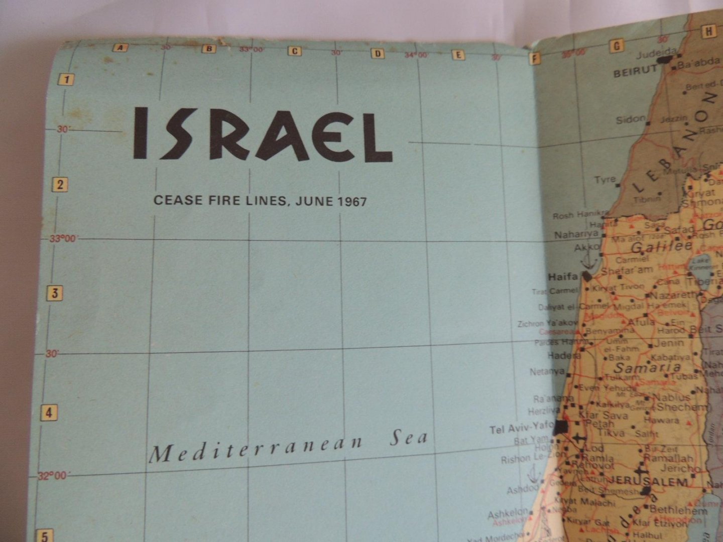 Veelen Wim van - Israel verkenningen en herkenning langs bijbelse paden - cease fire lines june 1967