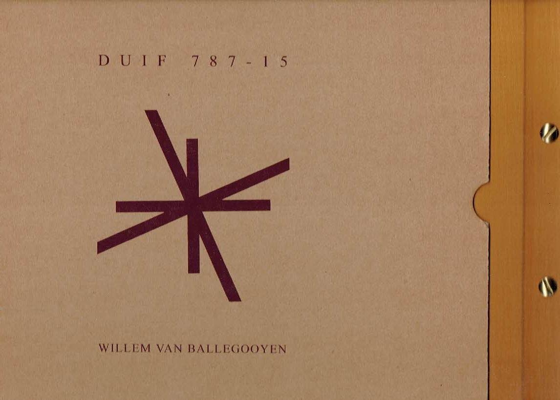 BALLEGOOYEN, Willem van - Duif 787-15 - Willem van Ballegooyen. - [Signed - 68/100].