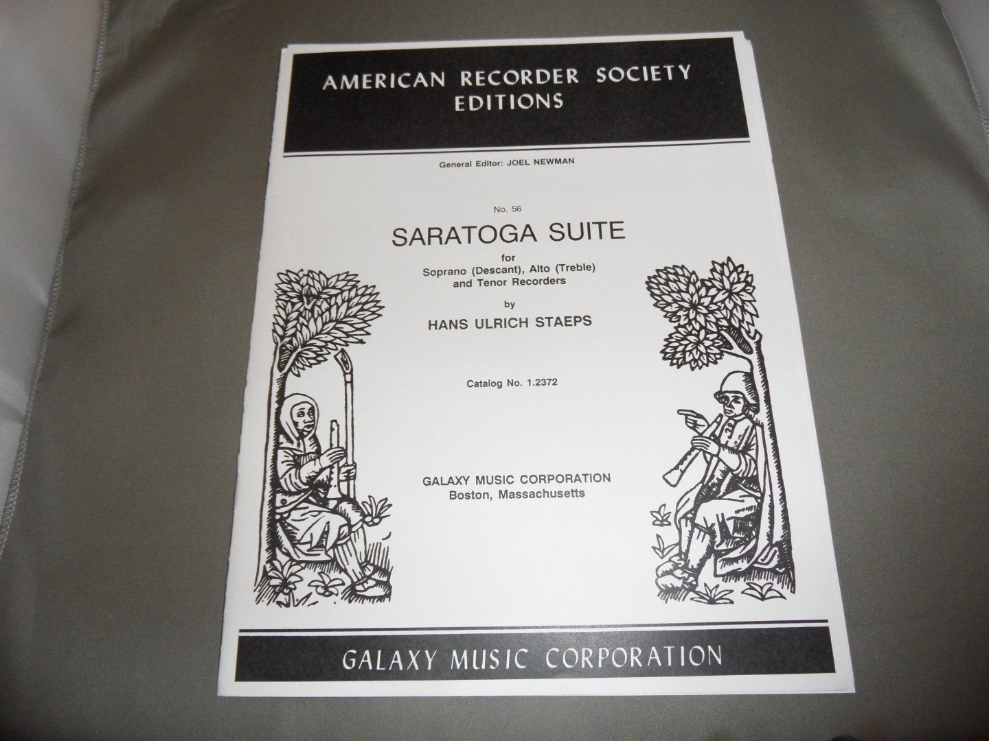 Staeps, Hans Ulrich - Saratoga Suite no. 56 for Soprano (Descant), Alto (Treble) and Tenor Recorders