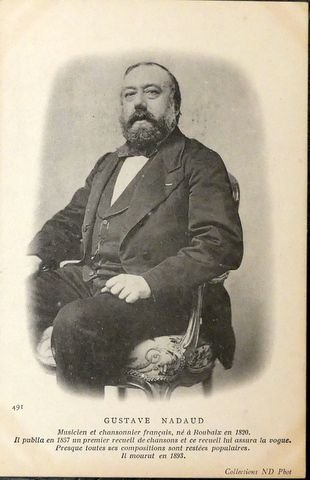 Nadaud, Gustave: - [Fotopostkarte]