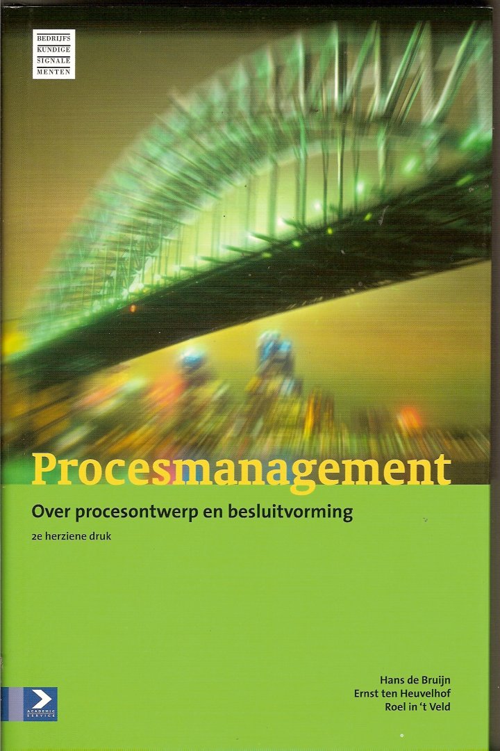 Bruijn, Hans de / Heuvelhof, Ernst ten / Veld, Roel in 't - Procesmanagement. Over procesontwerp en besluitvorming