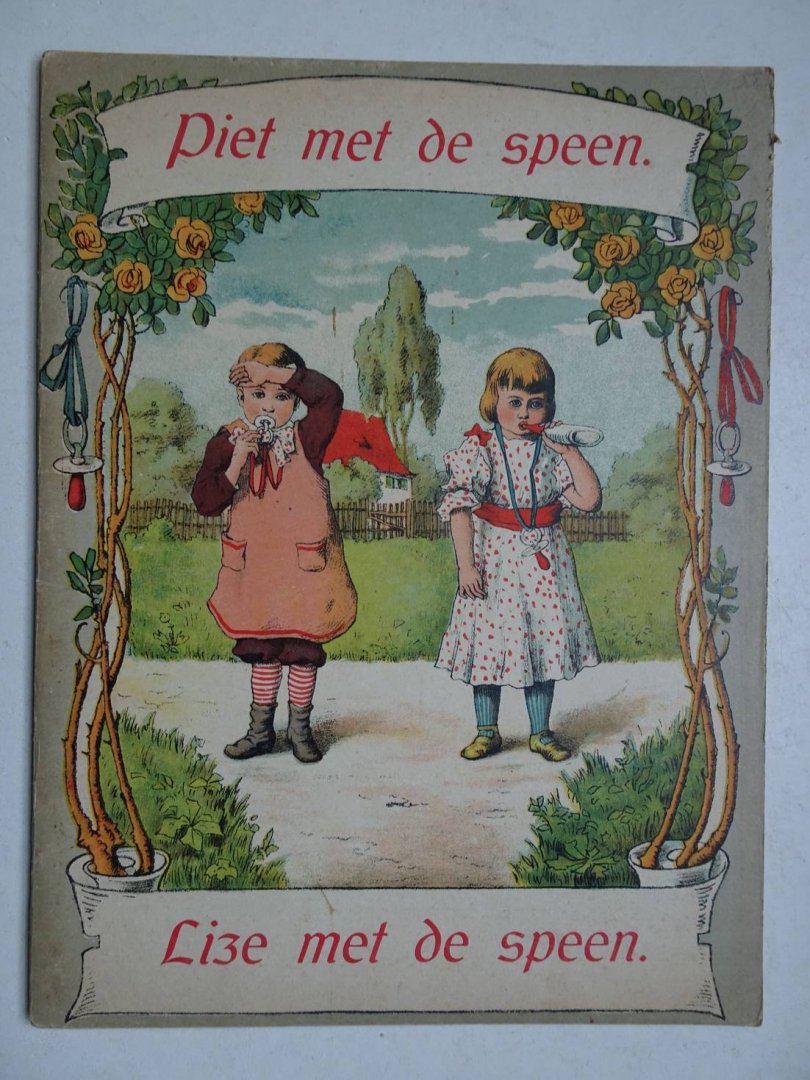N.n.. - Piet met de speen. Lize met de speen.