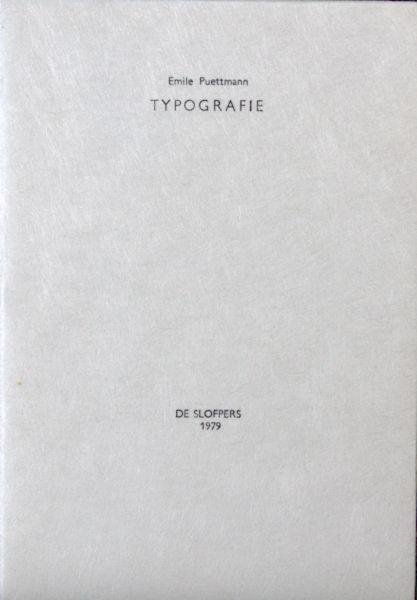 Puettmann, Emile. - Typografie.
