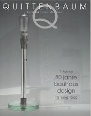 QUITTENBAUM KUNSTAUKTIONEN MüNCHEN. - 80 jahre bauhaus design. 7. Auktion. 10. Mai 1999.
