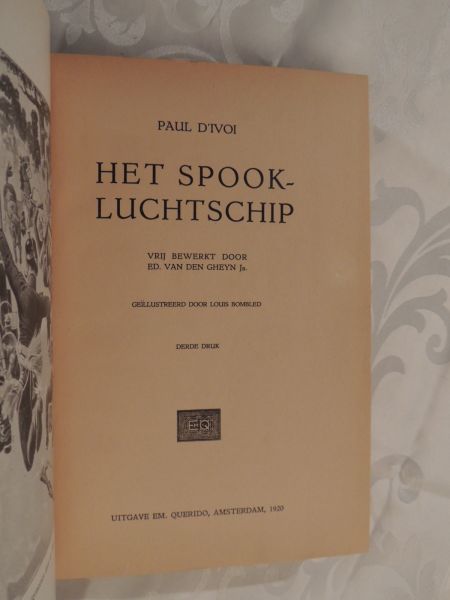 d'Ivoi, Paul - pseud. van Charles Deleutre -  Vrij bewerkt naar het Fransch door Ed.van den Gheyn Jr. - Het spookluchtschip.