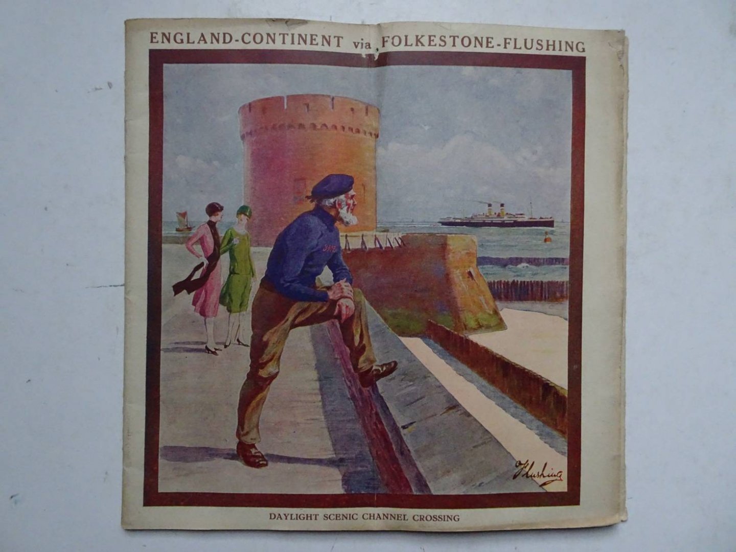 N.n.. - England-Continent via Folkestone-Flushing.