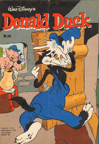 Disney, Walt - Donald Duck 1982 nr. 34, Een Vrolijk Weekblad, goede staat