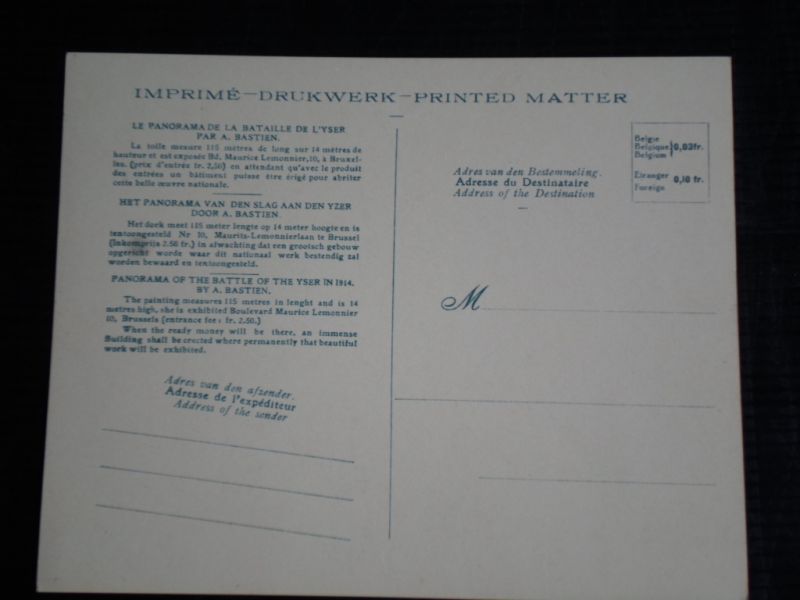 Bastien, A. - Panorama van den slag aan den IJzer, 1914