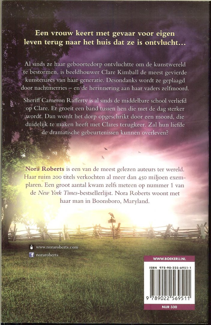 Roberts, Nora  ..   Vertaling Jolanda te Lindert - Duistere harten  ..  Jarenlang kon Clare haar ogen sluiten voor het verleden, maar nu haalt het haar in
