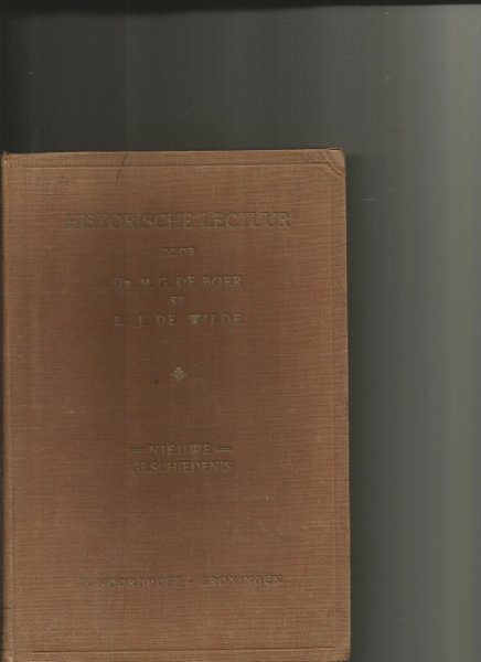 Boer, M.G. de / L.J. de Wilde - Historische Lectuur