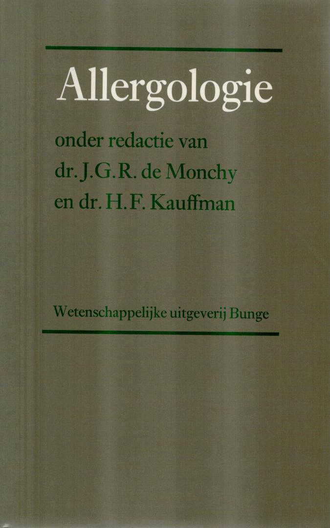 de Monchy, dr. J.G.R & dr. H.F. Kauffman(red) - Allergologie