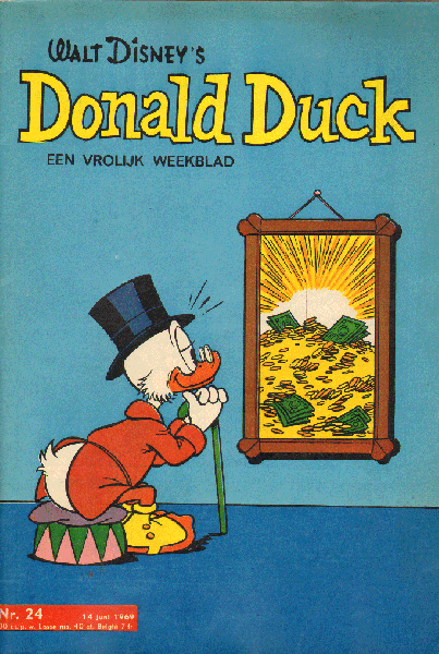 Disney, Walt - Donald Duck 1969 nr. 24 , 14 juni , Een Vrolijk Weekblad,  goede staat