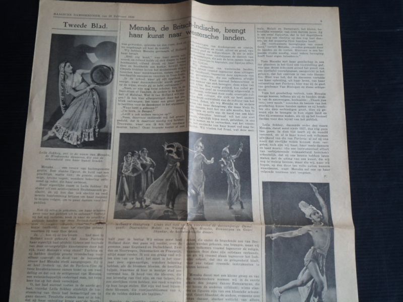 Basanta Koomer Roy - Brochure Uday Shankar and his Company of Dancers and Musicians