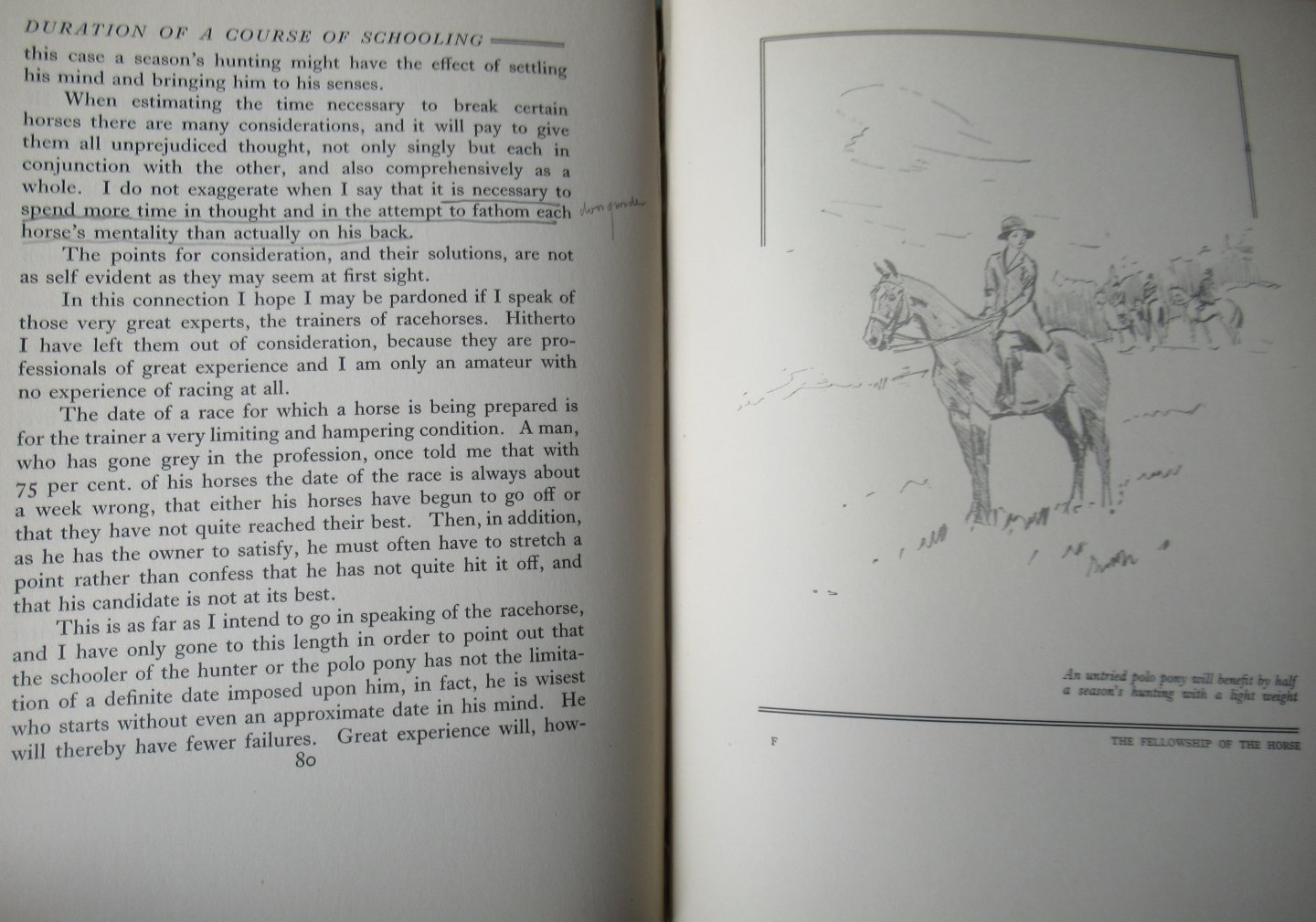 Goldschmidt, S.G. Lieut Col. - The Fellowship of the horse