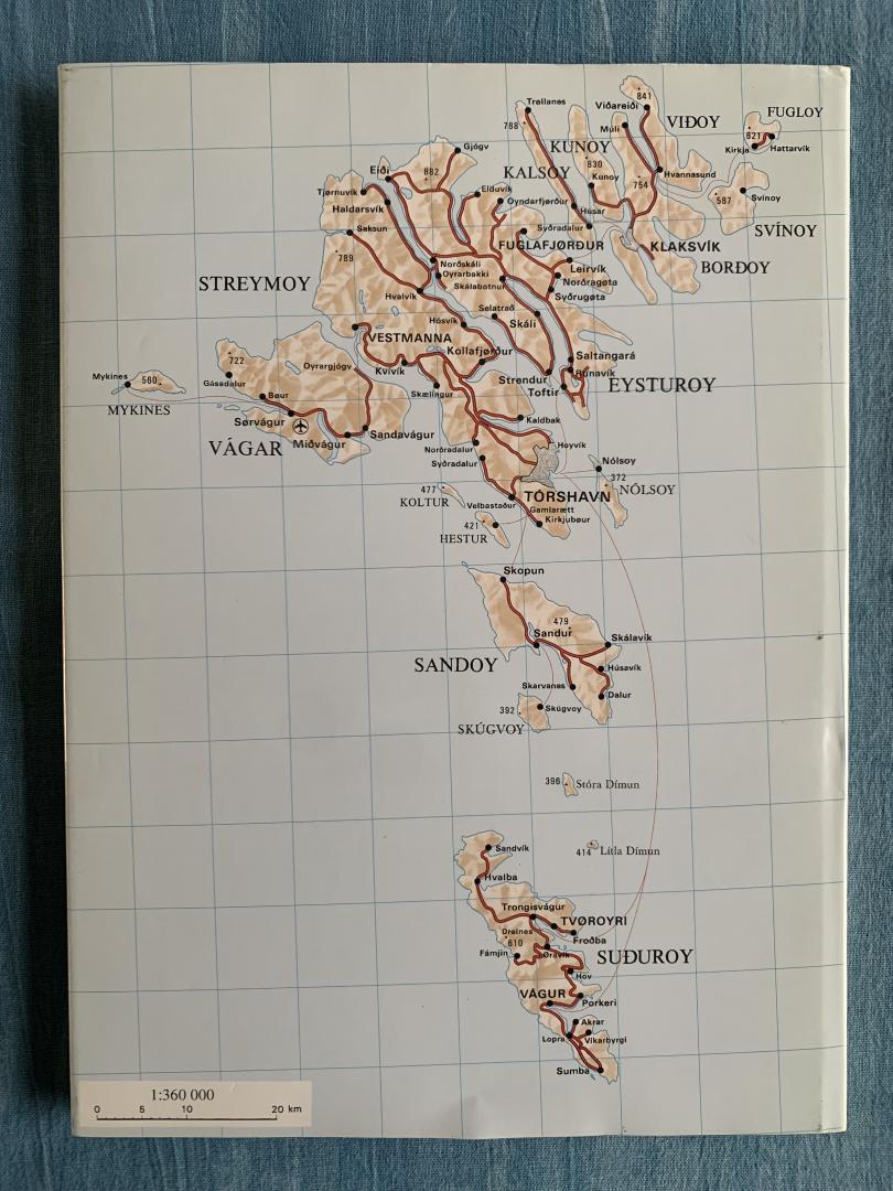 Guttesen, Rolf - The Faeroe Islands. Topographic Atlas.