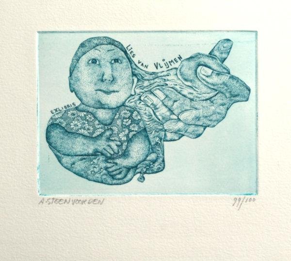 Steenvoorden, Ab. - Exlibris voor Lies van Vlijmen.