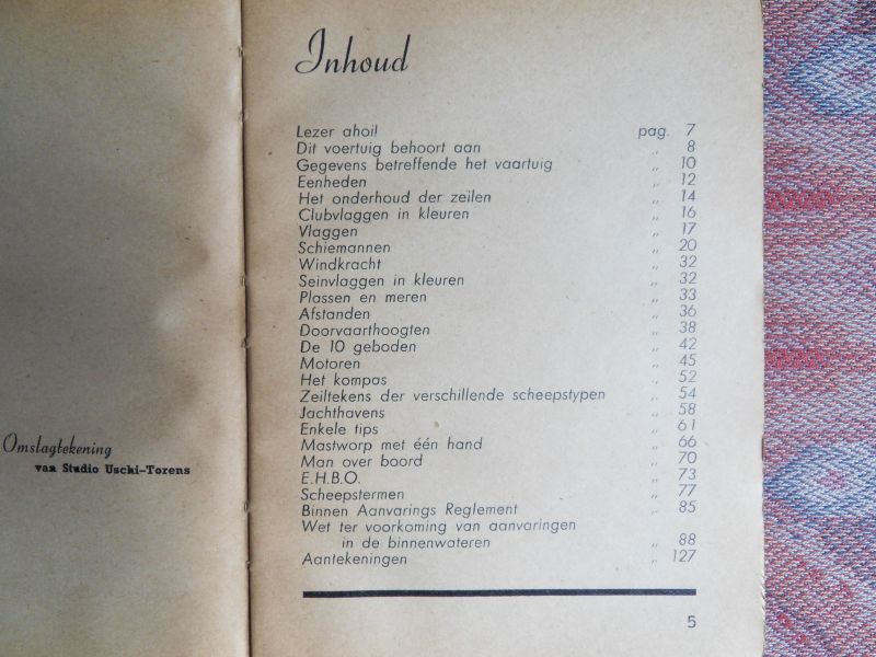 Holkeboer, Jaap (samengesteld door). - Zakboekje voor de watersport.