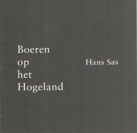 Sas, Hans - Boeren op het Hogeland