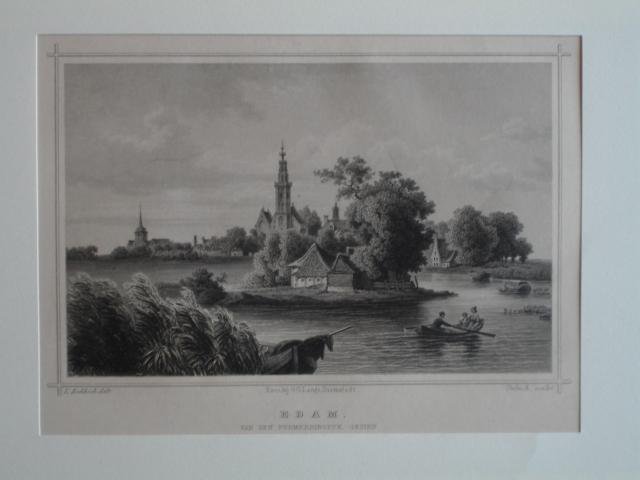 Edam. - Edam. Van den purmerringdyk gezien.