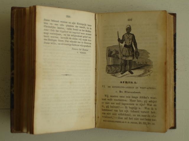 Looman, T.M.. - Het zendelingsblad voor de jeugd, 2 jaargangen in één band (1852-1853 & 1853-1854).