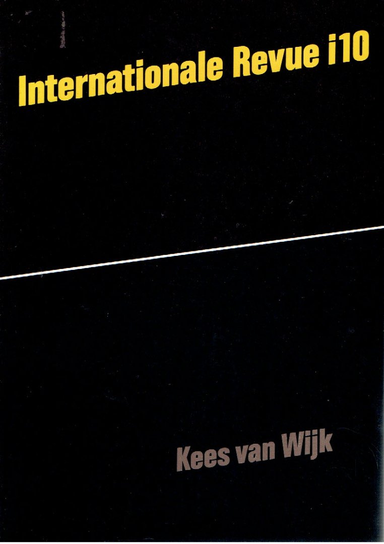 WIJK, Kees van - Internationale Revue i10.
