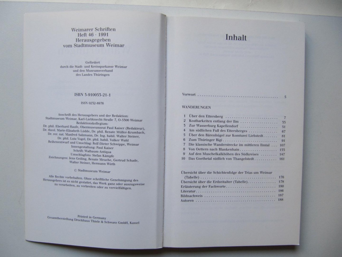 Wolfgang Heinrich u.a. - Wanderungen um Weimar