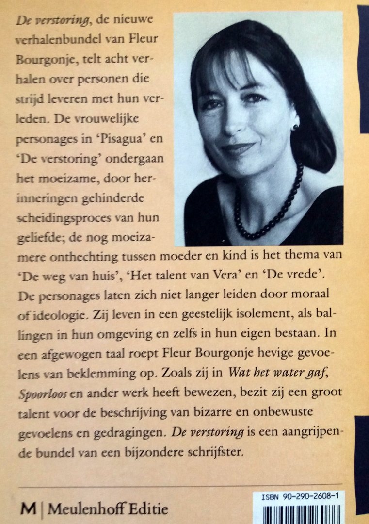 Bourgonje, Fleur - De verstoring (verhalen) (Ex.2) Bourgonje, Fleur - De verstoring (verhalen) (Ex.2)