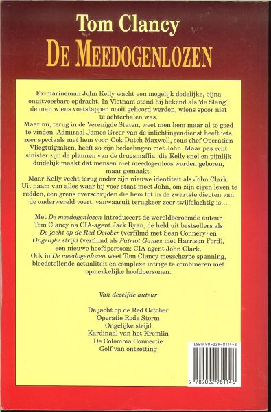 Clancy, Tom  .. Vertaling Jan Smit - De Meedogenlozen