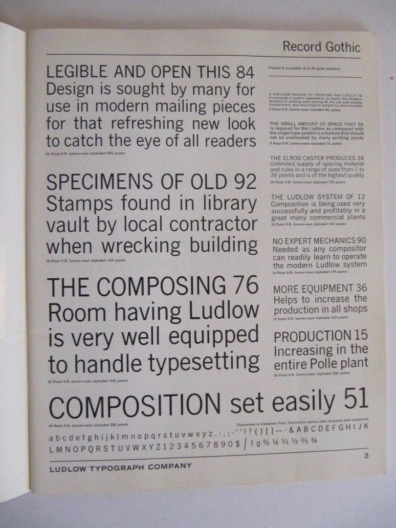 - Ludlow Gothics - Ludlow Typefaces 2