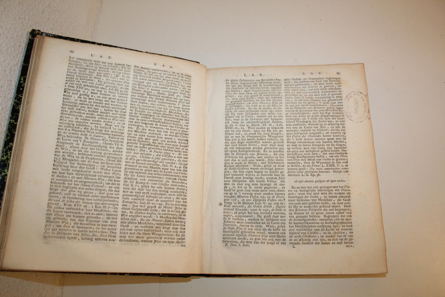 Staringh, Jacob Gerard - Bybels Zakelyk Woordenboek … door Jacob Gerard Staringh. Letter L. Vyfde deel / vijfde deel, eerste stuk