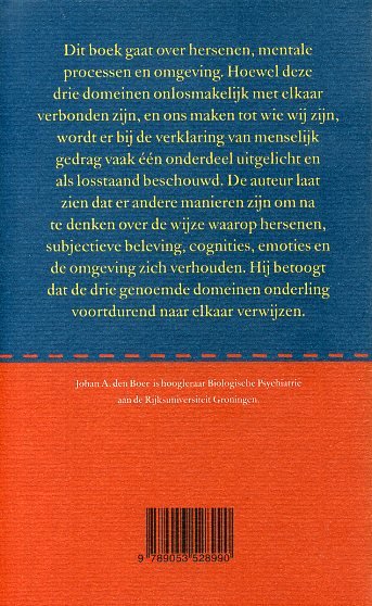 Boer, A. den - neurofilosofie- hersenen, bewustzijn, vrije wil