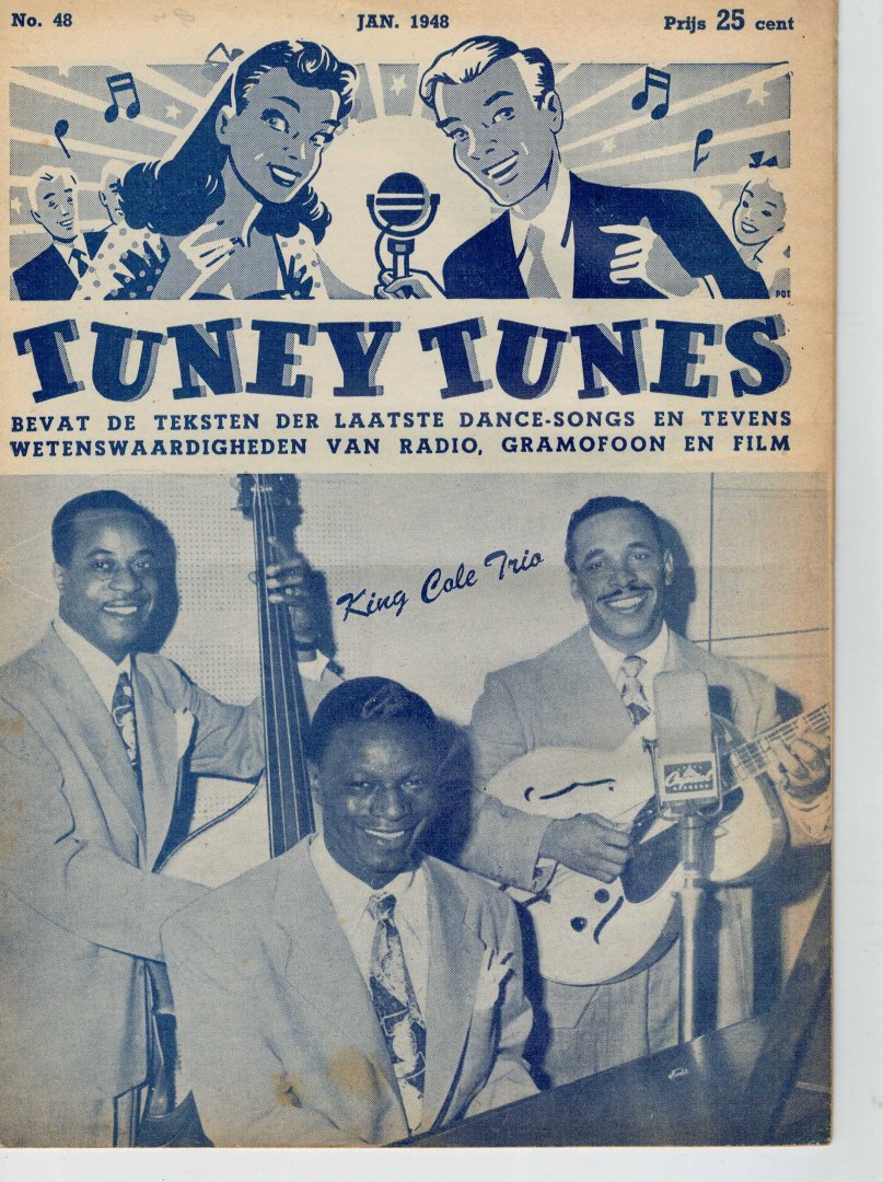 Haaren, J.H.J.  (samenstelling.) - Tuney Tunes - jaargang 1948 nummers 48-59 bevat de teksten der laatste dance-songs en tevens wetenswaardigheden van radio, grammofoon en film