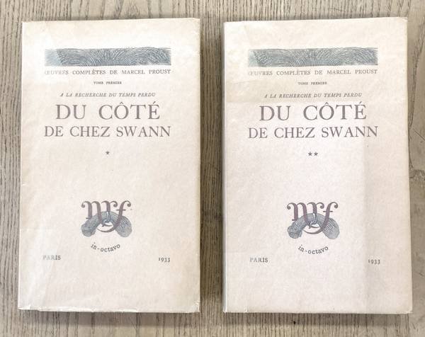 PROUST, MARCEL. - Du Côté de chez Swann. A la recherche du temps perdu. Oeuvres complètes de Marcel Proust.Tome premier [in two volumes ]